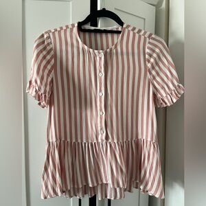 Madewell Studio Ruffle Hem Top